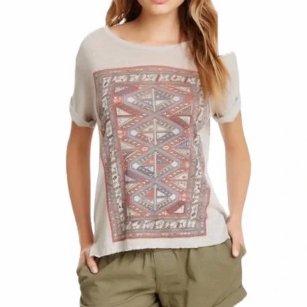 Gray PacSun House of Harlow 1960 Distressed Sheer Short Sleeve Shirt Size Medium